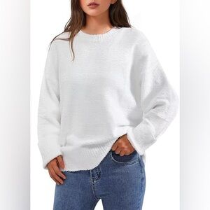 French Connection Classic White Crew Neck Sweater
